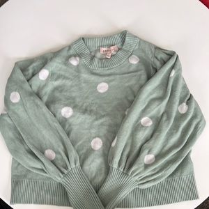 Polka dot sweater